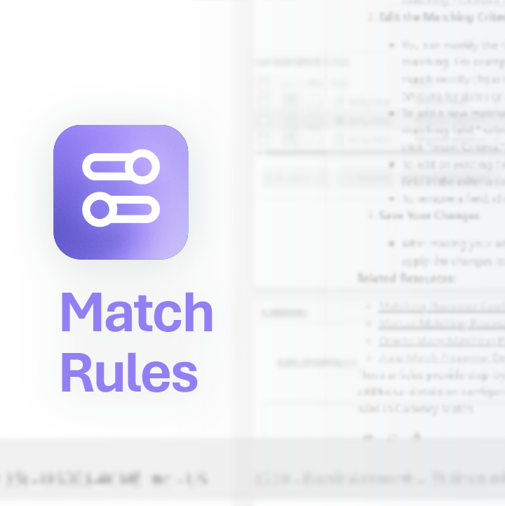 Match Rules – Trintech AI Use Case